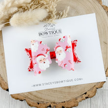 Load image into Gallery viewer, Pink &amp; Red Santa Bow
