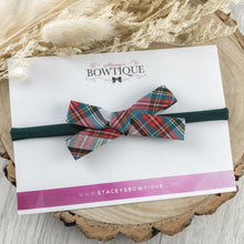 Load image into Gallery viewer, Green Tartan Bow
