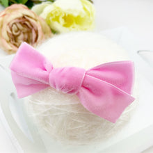 Load image into Gallery viewer, Baby Pink Velvet Ribbon Bow
