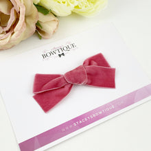 Load image into Gallery viewer, Rose Velvet Ribbon Bow
