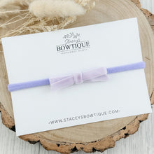 Load image into Gallery viewer, Lilac Velvet Ribbon Bow

