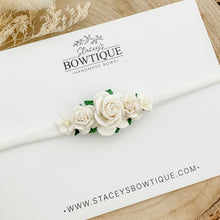 Load image into Gallery viewer, White Mixed Flower Headband
