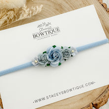 Load image into Gallery viewer, Blue Mixed Flower Headband
